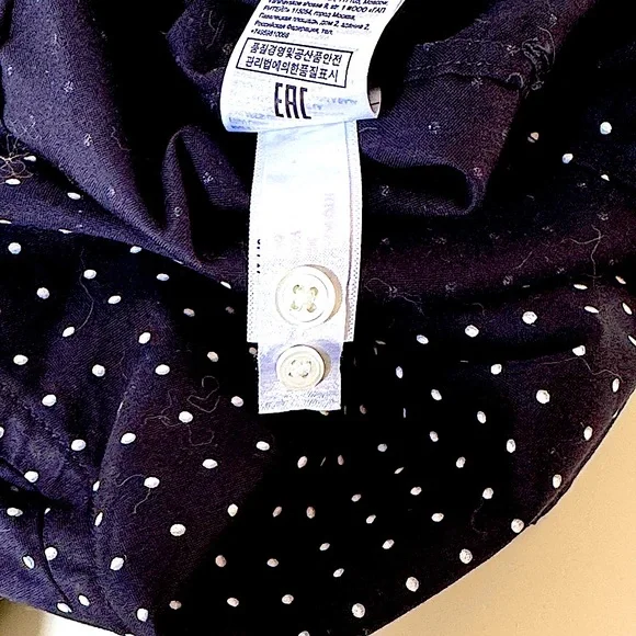 NWT!! Men's Banana Republic Heritage Collection Black Polka Dot Shirt Sz- L/Tall - Picture 8 of 8